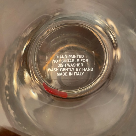 Cristallerie (SC Line) glass and 24K gold encrusted large footed vase MINT COND - Picture 4 of 4